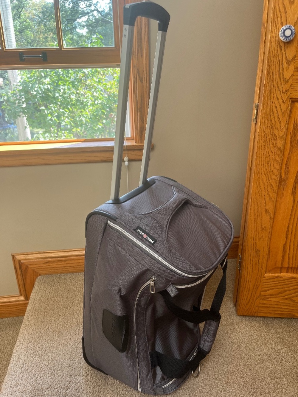 Swiss Gear rolling travel duffel bag